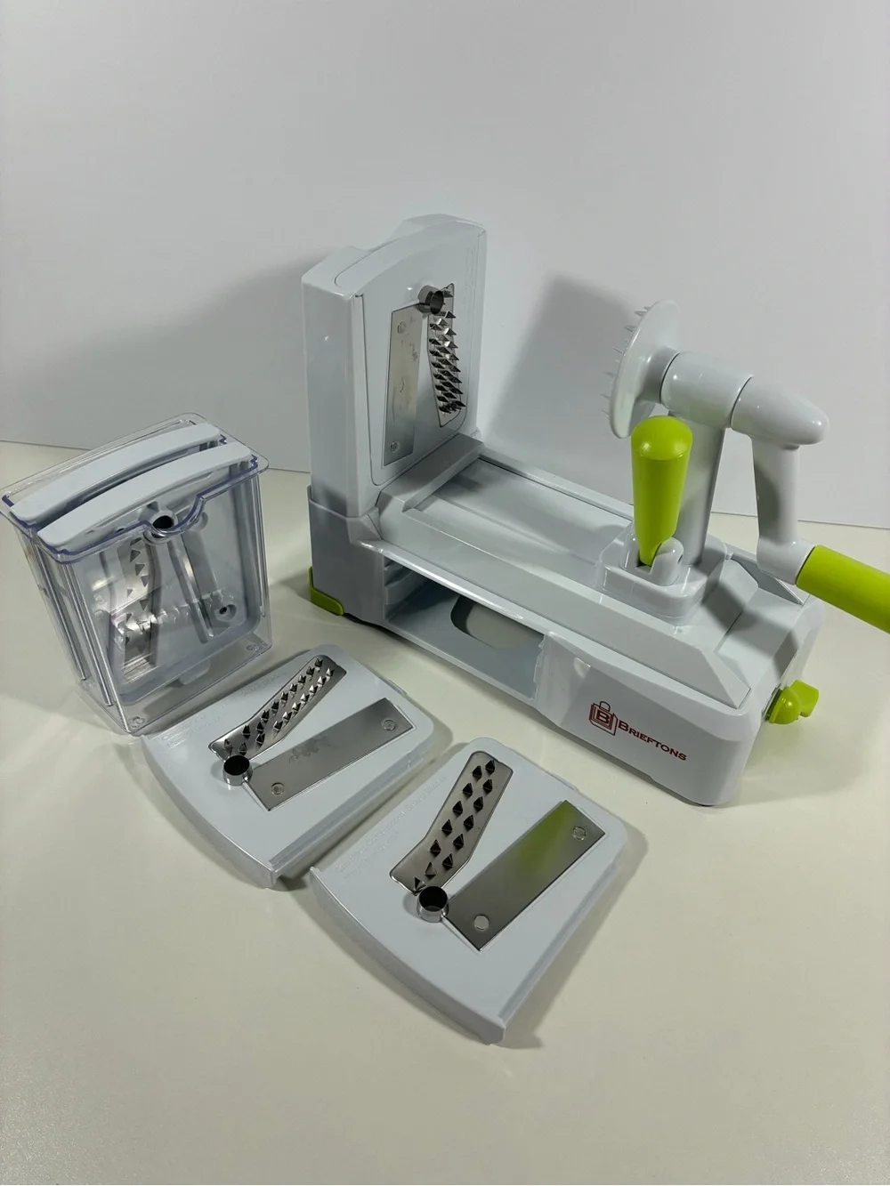 Brieftons Vegetable Spiralizer 5 Blade Zucchini Noodle Maker Japanese Steel NEW